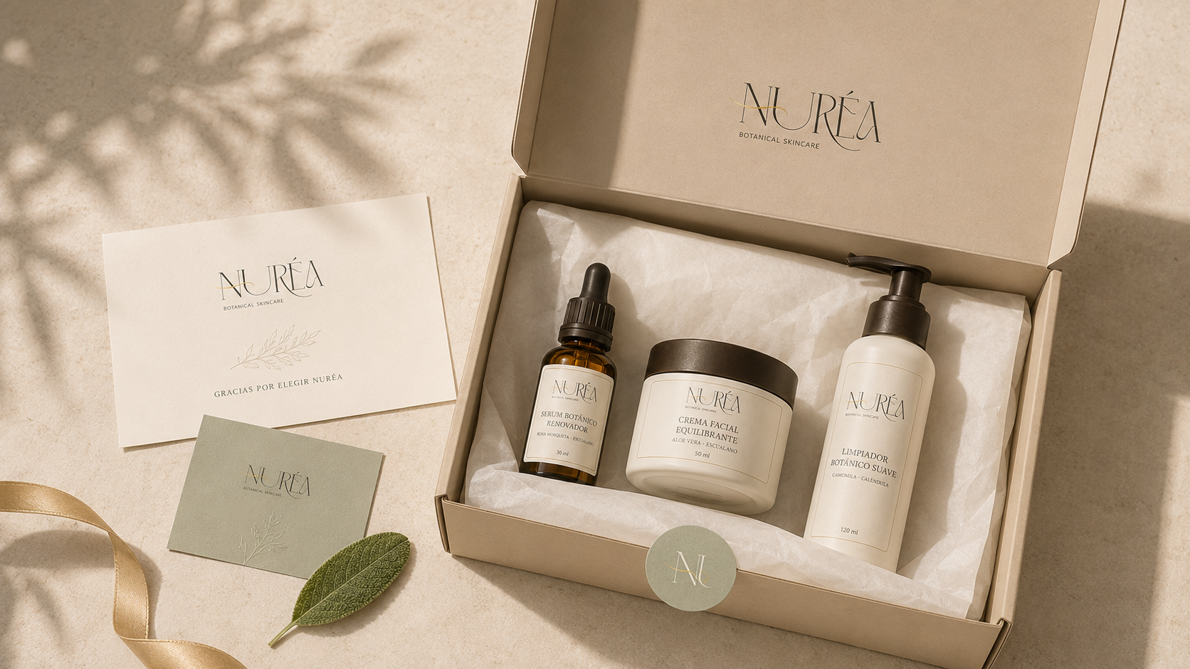 Packaging para los pedidos online de NURÉA