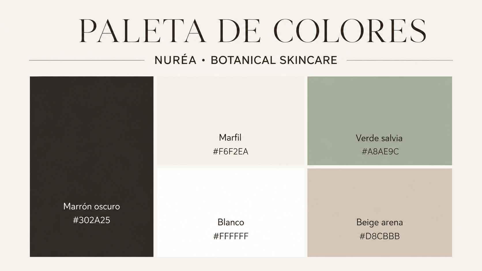 Paleta de colores de NURÉA